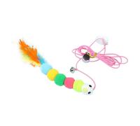Allayu Squiggly Worm Teaser Cat Toys Indoor Cats Fun Engage Interactive Activity And Cat Will Play With Lively Little Bug Toy Swings At Will To Attract Cat’s Attention