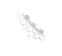 Allayu Stylish Honeycombs Lights Decorativos Adhesive Walls Elegant Hexagon Shape Mirror Stickers Thickness of 1mm Octagons Picture Room Decor Acrylic Shap Tile