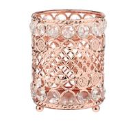 Allayu Stylish Makeup Brush Holder Crystal Makeup Holder Vanity Bedroom Accessories Space Saving Desk Organization Crystal Brush Storage Organizer