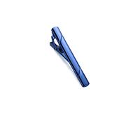 Allayu Tie Clip Necktie Clips Clamps Jewelry Men's Bridegroom Occasion Accessory, Dark Blue