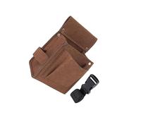 Allayu Tool Belt for Electrician Carpenter Technician Nail Pouch Nail Tool Pouch Bag Belt Multipurpose Providing Value in One Package Bag Holder Organizer Adjustable Thicken, Brown, S