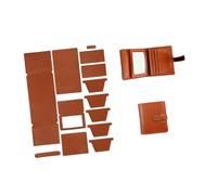 Allayu Transform Ideas Into Reality with DIY Leather Wallet Set and Handmade Woven Bags Craft Sewing Project Must Have Materials Mens Purse Making Supplies Materials for Adults, Brown, 9.5x1.8x11cm