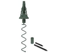 Allayu Tree Topper Holder Made Of Wrought Iron Stable And Durable Home Decor Accessory Suitable For Various Types Of Trees Twist On Tree Topper Stabilizer Christmas Holder, green