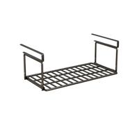 Allayu Under Shelf Rack Efficient Storage Solution Versatile Kitchen Cabinet Organizer Pantry Cupboard Closet Layering Storage Easy Installation Household Solution Hanging Basket, Black, 40x20x10cm