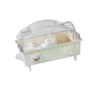 Allayu Ventilation Exercise Playing House Transparent Hamster Cage Provides Ample Room For Pets To Move Freely And Play Large Hamster Cage Habitat Acrylic Portable, Beige, 45x28x30cm