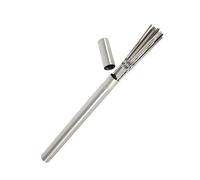 Allayu Versatile BBQ Skewers Large Stainless Steel Grilling Sticks Designed for Cooking Delicious Kebab Feast Outdoors BBQ Barbecue Stainless Steel Shish Kebob Sticks, Silver, 30cm