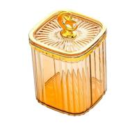 Allayu Versatile Kitchen Canister Airtight Storage Jar Storing Nuts Dried Fruits And Candies Keeping Fresh Stylish Sealed Jar Is For Storing And Displaying Various Snacks, amber, M
