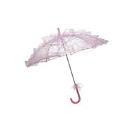 Allayu Wide Application Wedding Parasol for Bridal and Stage Performance Economic Umbrella Dancing Non-deformable Metal, Pink, 60cm