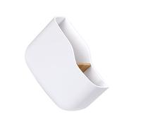 Allayu Wood Surface Remote Control Storage Box - Stylish And Practical No Harm To Wall Or Furniture Tiles Surface Plastic