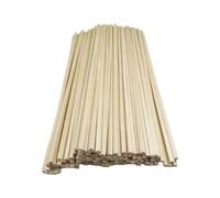 Allayu Wooden Dowels Easy to Process Unfinished Sticks Crafting DIY Projects and Versatile Wooden Fun Versatile SticksSquare Dowel Sticks Any Crafts Or Woodworking Projects, Wood Color, 200x3x3mm