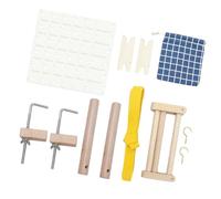 Allayu Wooden Warping Pegs and Woven Table Clamp Set Easy to Install Making Craft Projects with Stability Offering Smooth Without Any Burrs. These Clamp are Designed for Easy, Type A