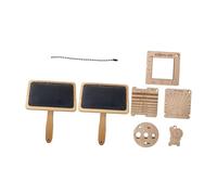 Allayu Yarn Wraps Guide Board Yarn Gauge Accessories Set of Knitting Tools Made for Versatile Management Wood Knitting Gauge Rulers Thread Cutter