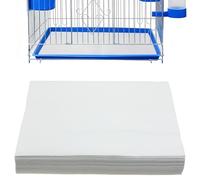 Allazone 100 Sheets Bird Cage Liner Papers, Disposable Bird Cage Paper Liners, Cuttable Pet Animal Cages Cushion, Precut Absorbent Bird Paper for Bird Parrot Small Animal, 11.8 x 15.8’’