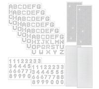 Allazone 12 Sheets Glitter Rhinestone Alphabet Letter Stickers and Gemstone Border Stickers, 26 Letters Self-Adhesive Stickers Rhinestone Letter Sticker Crystal Stickers for DIY Art and Craft