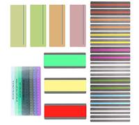 Allazone 27 PCS Reading Guide Highlight Strips 4 Style Colored Overlay Highlight Bookmarks Help with Dyslexia for Children, Teacher Teaching