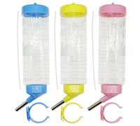Allazone 3 PCS Hamster Water Bottles, No Drip Hanging Water Feeder Dispenser, Hanging Hamster Bottle for Guinea Pigs, Chinchillas, Rabbits, 250ml