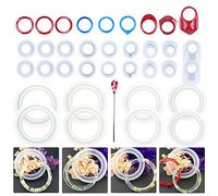 Allazone 32 PCS Resin Silicone Mold Ring Bracelet Jewelry Resin Casting Molds for Liquid Clay Crafting, Resin Epoxy, Jewelry