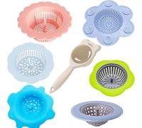 Allazone 7 PCS Acrylic Pouring Strainers Set, Plastic Silicone Paint Pouring Strainers, Flower Acrylic Paint Strainers, Painting Pouring Supplies and Creating Unique Patterns and Designs