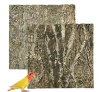 Allazone Cork Terrarium Background, Reptile Bark Decoration, Cork Bark Background for Terrarium Turtle Lizard Decoration (2PCS, 30 x 30 cm)