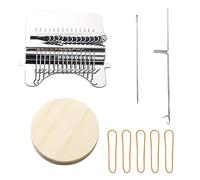 Allazone Darning Loom Machine, Small Loom Speedweve, 12 Haken Speedweve Darning Loom für Kunstvolle DIY Muster, Reparaturkleidung