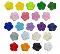 Allazone Flower Iron on Patches, Multicolor Flower Sew on Applique Patch Decoration, Embroidered Applique Patches for Craft DIY, Clothing, Hat, Jacket, Backpacks (22 PCS-2)