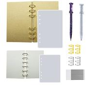 Allazone Notebook Cover Resin Casting Molds 19 PCS, A6 A7 Silicone Molds for Resin Book Cover with Refill Paper, Pen Resin Molds with Ballpoint Refill Pens for Pen, Notebook Epoxy Resin DIY (Style 1)