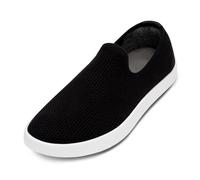Allbirds Men’s Tree Loungers Everyday Slip-On Sneakers, Machine Washable Shoe Made with Natural Materials, Natural Black (Blizzard Sole), 14