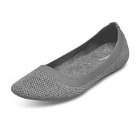 Allbirds Women’s Tree Breezers, Knit Ballet Flats, Slip-On Everyday Round Toe Shoes, Machine Washable Made with Natural Materials, Mist (Dark Grey Sole), 5.5 UK
