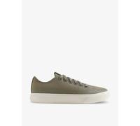 Allbirds Womens Rugged Green Piper 2 Blizzard Logo-embroidered Organic-cotton Canvas Low-top Trainers Eur 45.5 / 11.5 Uk Men