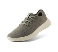 Allbirds Women's Wool Runner Go, Breathable Merino Wool Sneakers, Rugged Green (Stony Cream Sole), 7 UK