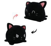 AllBlue Flip Plush Toy - Soft Cuddly Toy with Changeable Mood - Double-Sided Design to Reverse - Reversible Plushie - Easy Flip with 2 Emotions in Love & Evil (Luna)