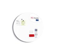 ALLboards 60 cm Diameter Round Magnetic Panel in White - Frameless White Board