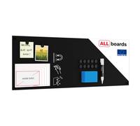 ALLboards Magnetic Chalk Board Frameless Blackboard 90x30cm, Chalk Writing Board