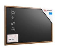 Allboards Black Magnetic Chalkboard 150X100 Cm Wooden Frame