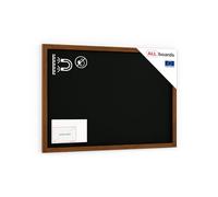 ALLboards Black Magnetic Chalkboard with Varnished Wooden Frame 100x80cm, Magnetic Chalkboard Chalk