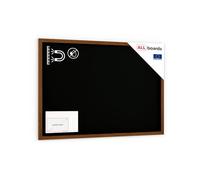 ALLboards Black Magnetic Chalkboard with Varnished Wooden Frame 150x100cm, Magnetic Chalkboard Chalk