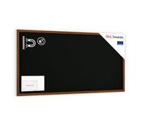 ALLboards Black Magnetic Chalkboard with Varnished Wooden Frame 200x100cm, Magnetic Chalkboard Chalk