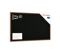 ALLboards Black Magnetic Chalkboard with Varnished Wooden Frame 200x120cm, Magnetic Chalkboard Chalk