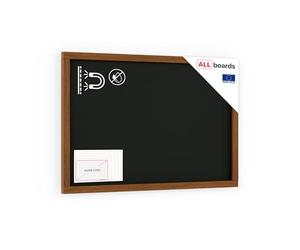 ALLboards Black Magnetic Chalkboard with Varnished Wooden Frame 60x40cm, Magnetic Chalkboard Chalk