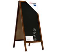 Allboards Black Pavement Chalkboard With Wooden Frame 150X61Cm