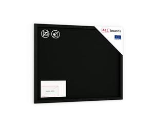ALLboards Chalkboard with Black Varnished Wooden Frame 120x90cm, Large Chalk Board, Blackboard