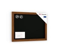 ALLboards Chalkboard with Varnished Wooden Frame 70x50cm, Chalk Writing Board