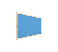 ALLboards Cork Board Blue Cork with Wooden Frame 60x40cm, Corkboard Bulletin Board Notice Board