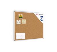 ALLboards Cork Board with Aluminium Frame 100x80cm, Corkboard Bulletin Board Notice Board