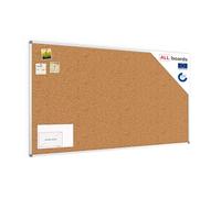 ALLboards Cork Board with Aluminium Frame 180x100cm, Corkboard Bulletin Board Notice Board