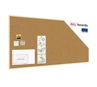 ALLboards Cork Board with Wooden Frame 200x100cm, Corkboard Bulletin Board Notice Board