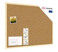 ALLboards Cork Board with Wooden Frame 80x60cm, Corkboard Bulletin Board Notice Board