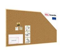 Allboards Cork Notice Board Wooden Natural Frame 180X100 Cm