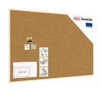 Allboards Cork Notice Board Wooden Natural Frame 180X120 Cm