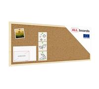 ALLboards Cork Noticeboard 100×40 cm in Natural Wooden Frame